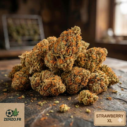 Fleur de CBD STRAWBERRY XL (Bourgeons Premium - Arôme Fruité Intense)