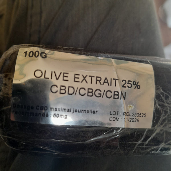 Olive Extrait 25% - Résine CBD/CBG/CBN