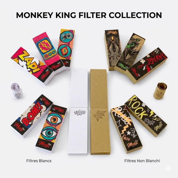 Monkey King Filtres Blancs ou Non blanchi x50